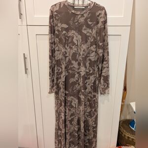 YAYA Mesh Maxi Dress